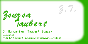 zsuzsa taubert business card